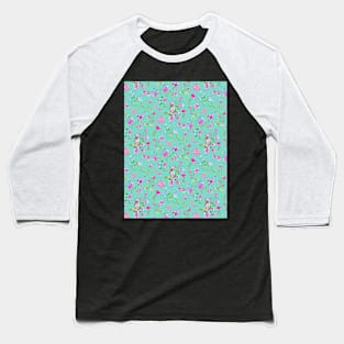 Spring birds and little flowers Baseball T-Shirt